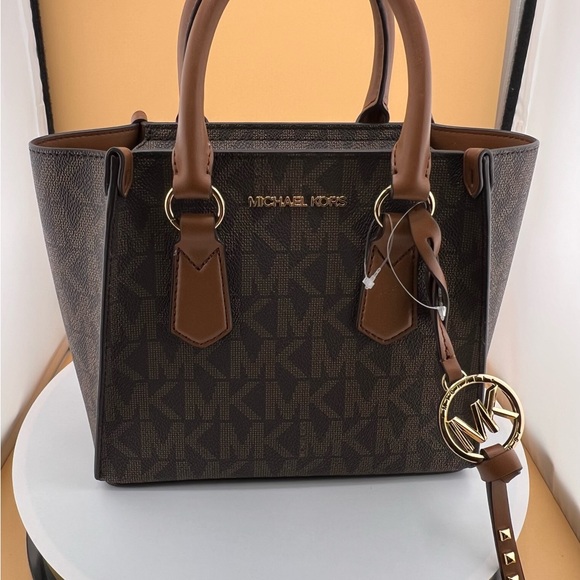 MICHAEL MICHAEL KORS Kris Small Logo Satchel - Picture 3 of 14